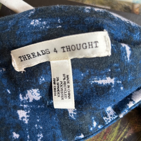 Threads 4 Thought Infinity Scarf Blue, White and Black‎ OS - Picture 3 of 4